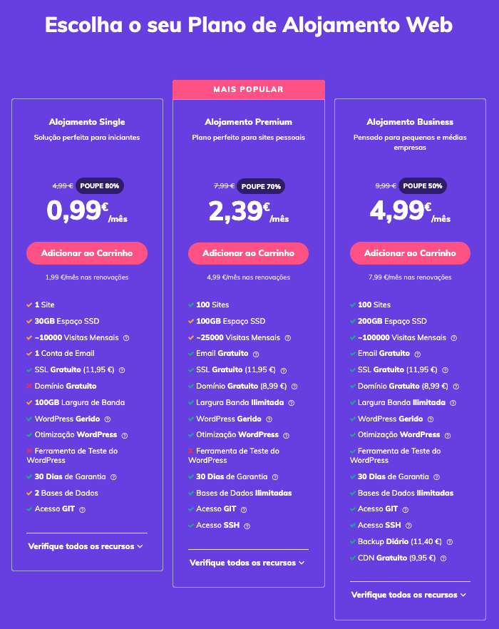 hospedagem web - Hostinger Portugal